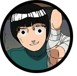 Rock Lee. Apréciense sus cejas de langostino y sus ojos-plato.