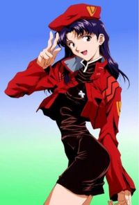 Misato seduiciendo a la cámara