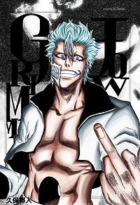 Grimmjow saludandote amablemente.