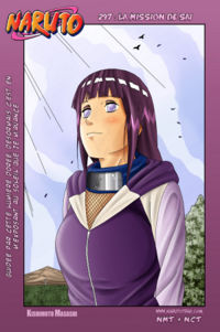 Hinata "pensando en guarradas con Naruto". Por mucho que lo intentes, no conseguirás dejar de mirarle las tetas.